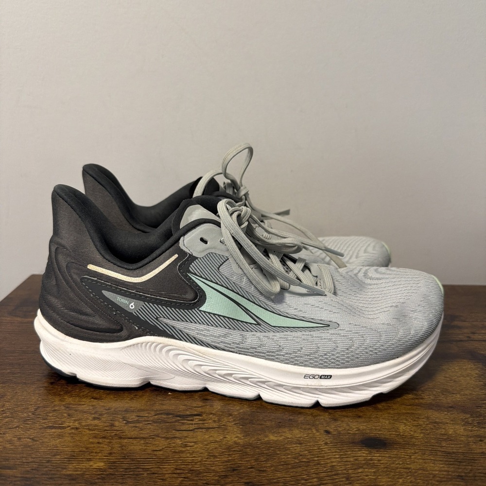 ALTRA Womens Torin 6 Trail Gray Lace-Up Road Running Shoes AL0A7R78220, US 8.5